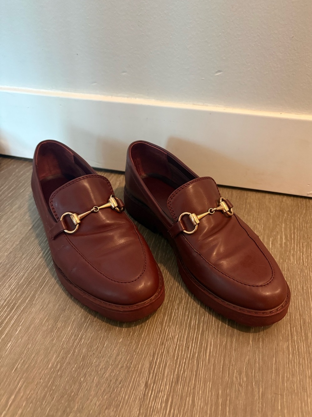 Women’s Franco Sarto Burgundy Loafers